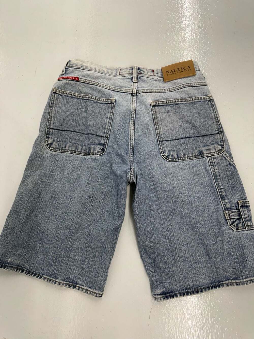 Nautica Jeans Company Vintage Denim Carpenter Shorts Size 31